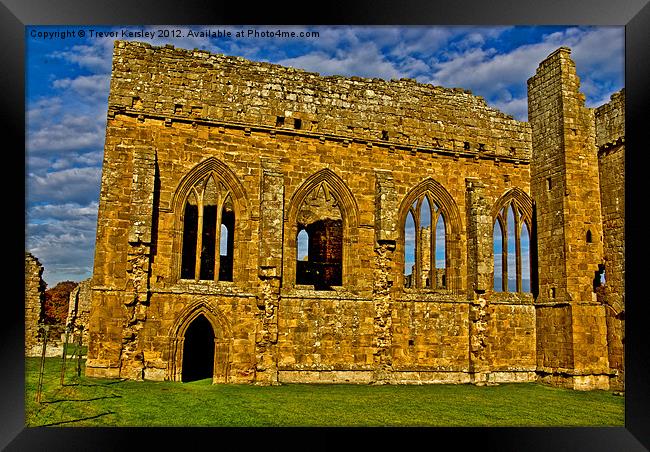 Egglestone Abbey Ruins Framed Print by Trevor Kersley RIP