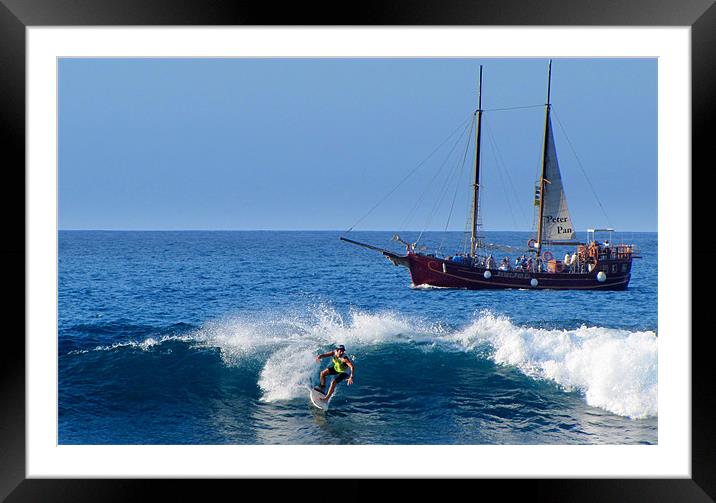 Surf Framed Mounted Print by barbara walsh