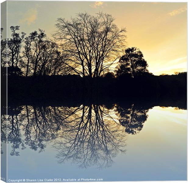 Evening reflections Canvas Print by Sharon Lisa Clarke