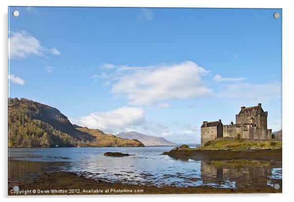 Eilean Donan Castle Acrylic by Derek Whitton