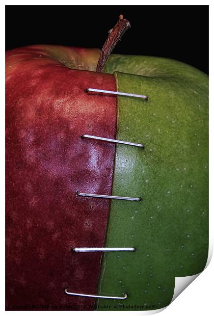 Red and Green Apple Print by Matthew Bates