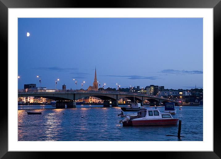 Wexford Harbour at dusk Framed Mounted Print by Ian Middleton