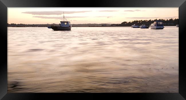 Wexford Harbour at sunset Framed Print by Ian Middleton