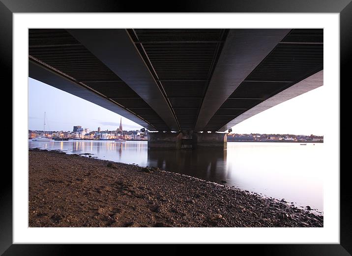 Under the bridge downtown Framed Mounted Print by Ian Middleton
