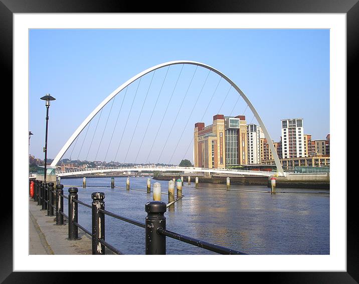Newcastle Quayside in the Sun! Framed Mounted Print by Eleanor McCabe