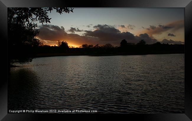 Sunset at Bealieu Framed Print by Phil Wareham