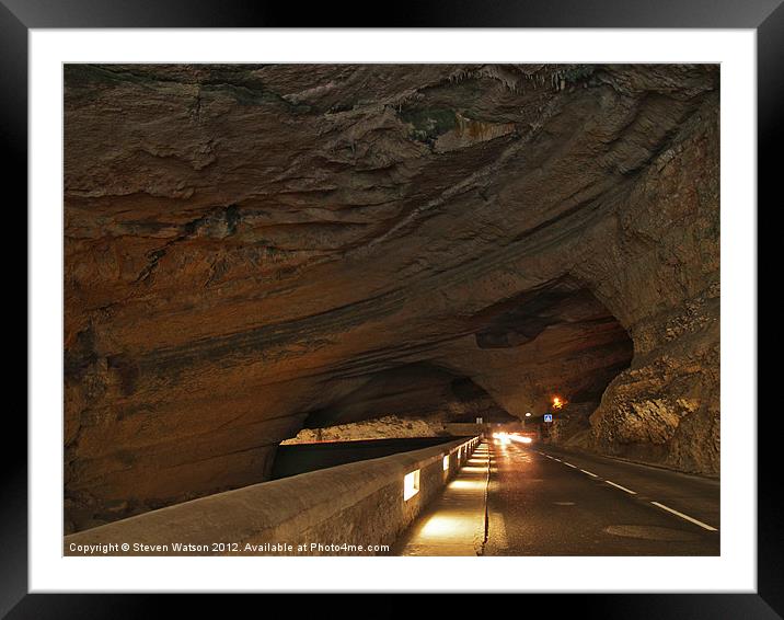 Grotte du Mas d'Azil Framed Mounted Print by Steven Watson