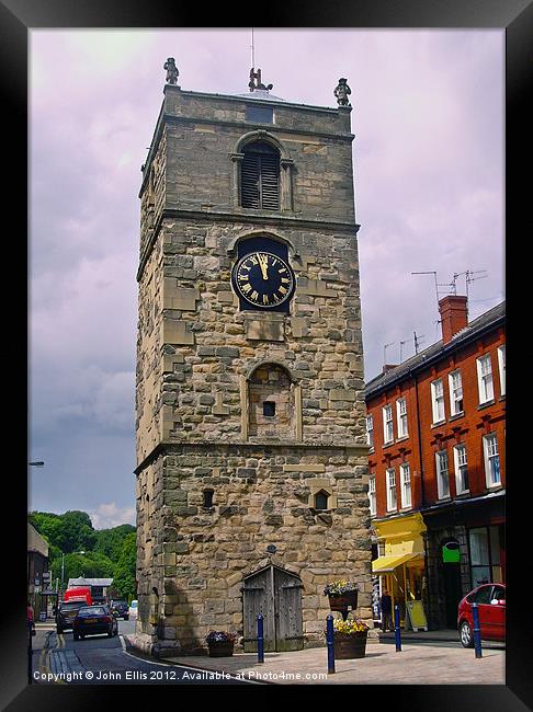 Morpeth Clock Tower Framed Print by John Ellis