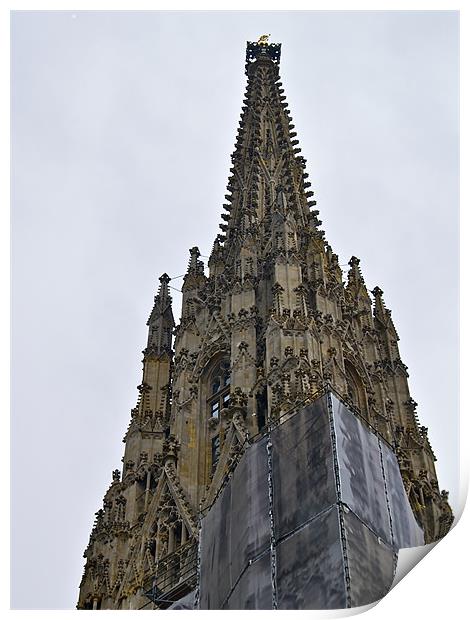St.STEPHAN'S CATHEDRAL TOWER Print by radoslav rundic