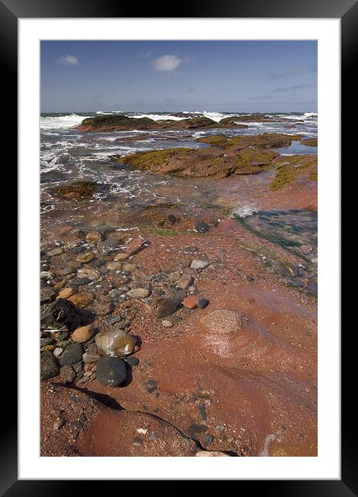 Rocky beach Framed Mounted Print by Thomas Schaeffer