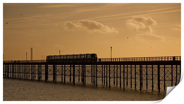 Southend on Sea, Pier Train Print by Dawn O'Connor