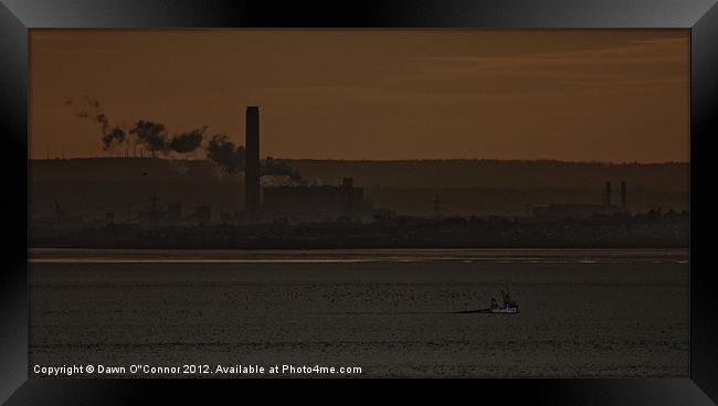 Southend on Sea,  Sunset Framed Print by Dawn O'Connor