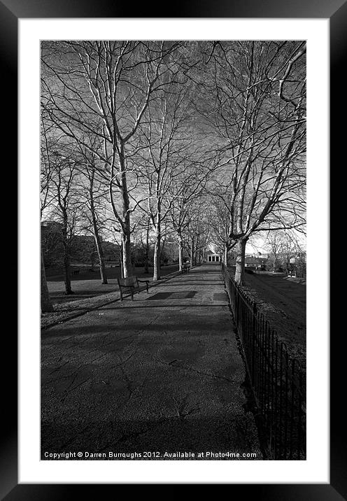 Castle grounds, Colchester Framed Mounted Print by Darren Burroughs