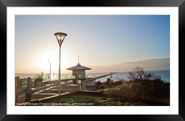 Southend on Sea, Pier Sunrise Framed Mounted Print by Dawn O'Connor