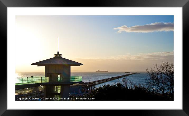 Southend on Sea,  Sunrise Framed Mounted Print by Dawn O'Connor