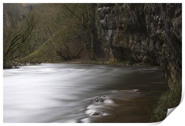 The River Wye, Chee Dale Derbyshire Print by Scott Simpson