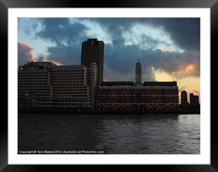 The OXO Tower London Framed Mounted Print by Terri Waters