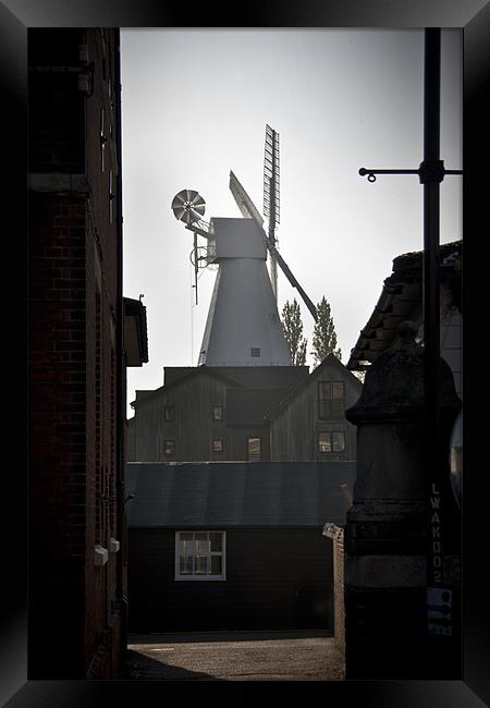 Cranbrook Windmill Framed Print by Malcolm Wood