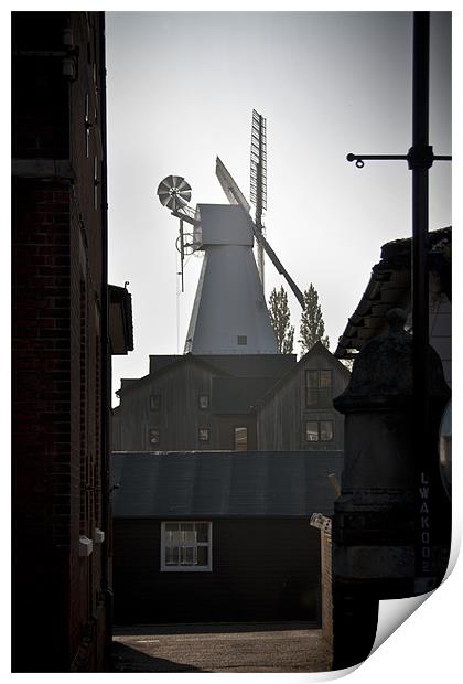 Cranbrook Windmill Print by Malcolm Wood