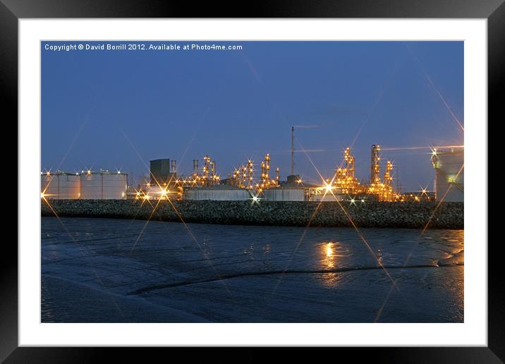 Chemical Works Framed Mounted Print by David Borrill