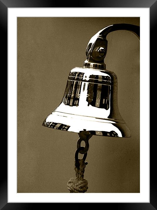Longboat Bell Framed Mounted Print by Gypsyofthesky Photography