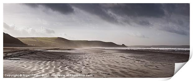 Newgale Sands Print by Creative Photography Wales
