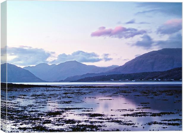 Evening light Over Loch Leven Canvas Print by Aj’s Images