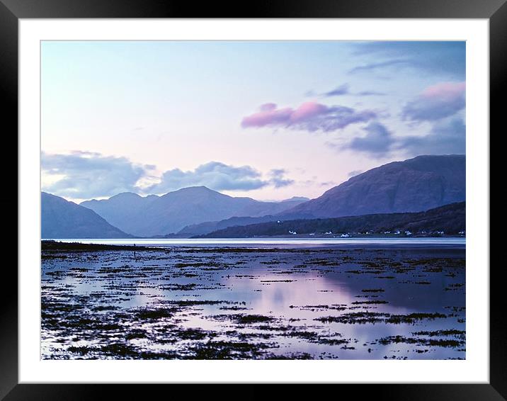 Evening light Over Loch Leven Framed Mounted Print by Aj’s Images