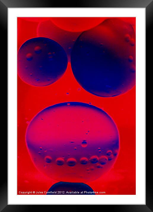 Bubbles Framed Mounted Print by Jules Camfield