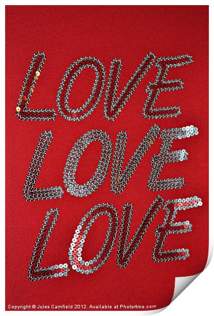 All You Need Is Love Print by Jules Camfield