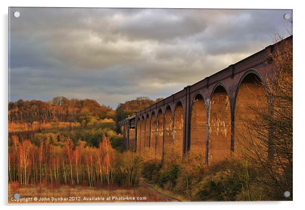Conisbrough Viaduct Acrylic by John Dunbar