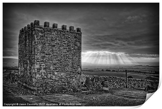 Jubilee Tower, Quernmore, Lancashire Print by Jason Connolly