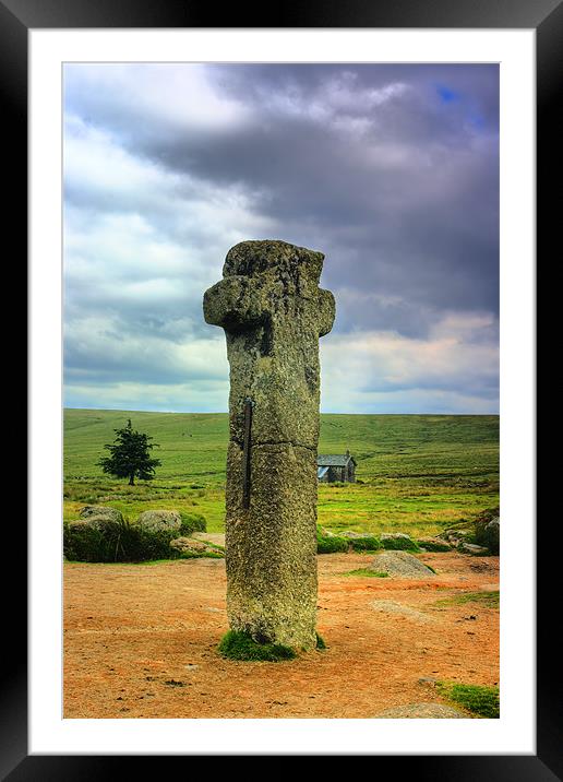Nun`s Cross Dartmoor Framed Mounted Print by kevin wise