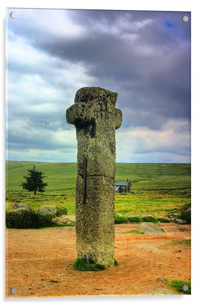 Nun`s Cross Dartmoor Acrylic by kevin wise