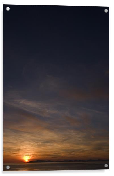Skye sunset Acrylic by Thomas Schaeffer