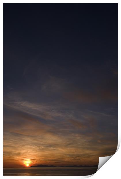 Skye sunset Print by Thomas Schaeffer