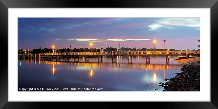 A Jetty Revealed Framed Mounted Print by Mark Lucey