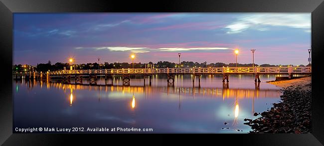 A Jetty Revealed Framed Print by Mark Lucey