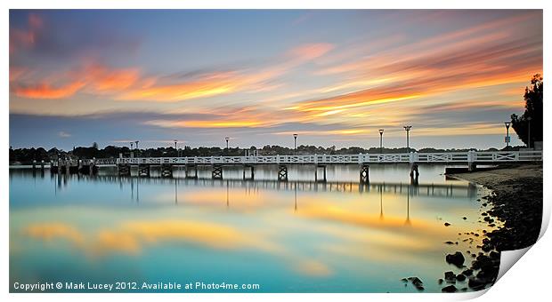 Reflections of a Jetty Print by Mark Lucey