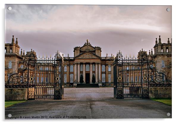 Blenheim Palace Gates Acrylic by Karen Martin