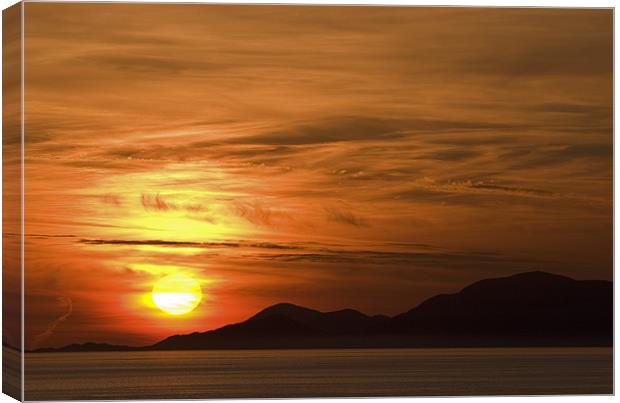 Outer Hebrides sunset Canvas Print by Thomas Schaeffer