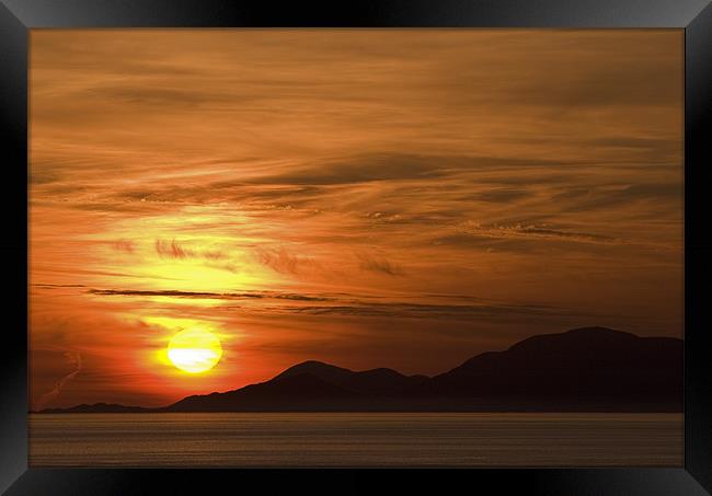 Outer Hebrides sunset Framed Print by Thomas Schaeffer
