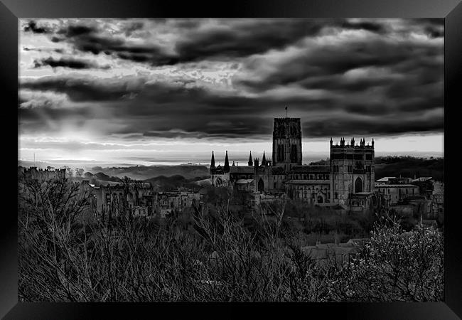 Durham Cathedral Sunrise. Framed Print by Northeast Images