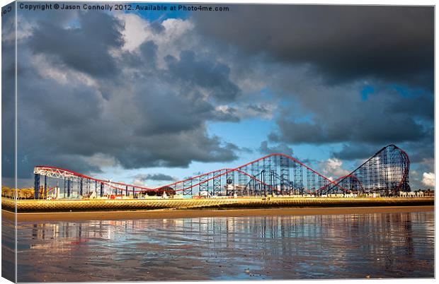The Big One, Blackpool Canvas Print by Jason Connolly
