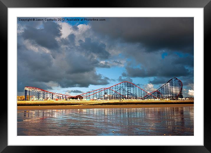 The Big One, Blackpool Framed Mounted Print by Jason Connolly