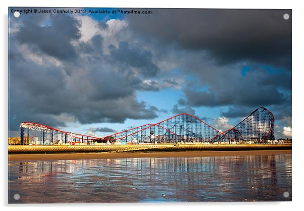 The Big One, Blackpool Acrylic by Jason Connolly