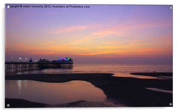 Sunset Dreams, Blackpool Acrylic by Jason Connolly