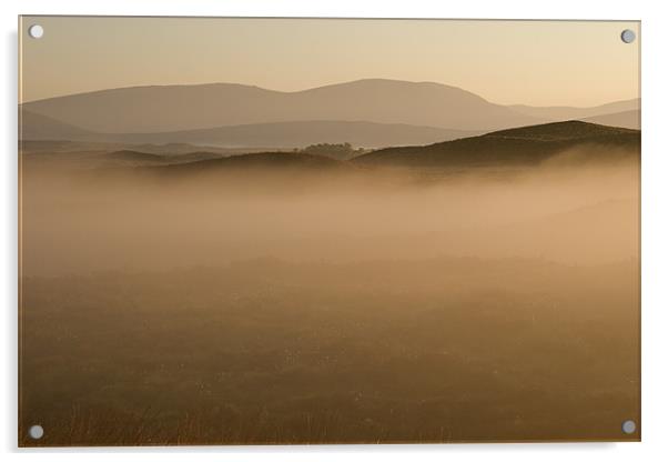 Rannoch Moor sunrise Acrylic by Thomas Schaeffer