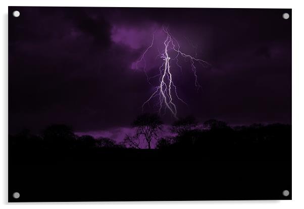 Purple Storm Acrylic by Rachael Hood
