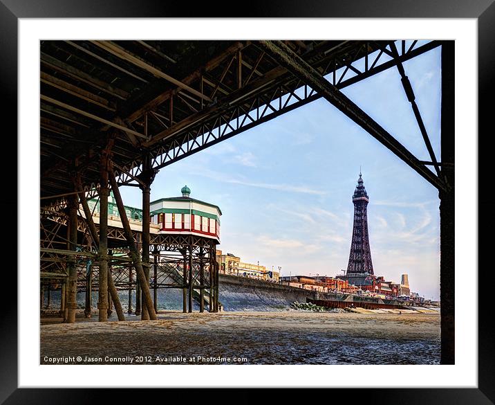 Views From Under The Pier HDR Framed Mounted Print by Jason Connolly